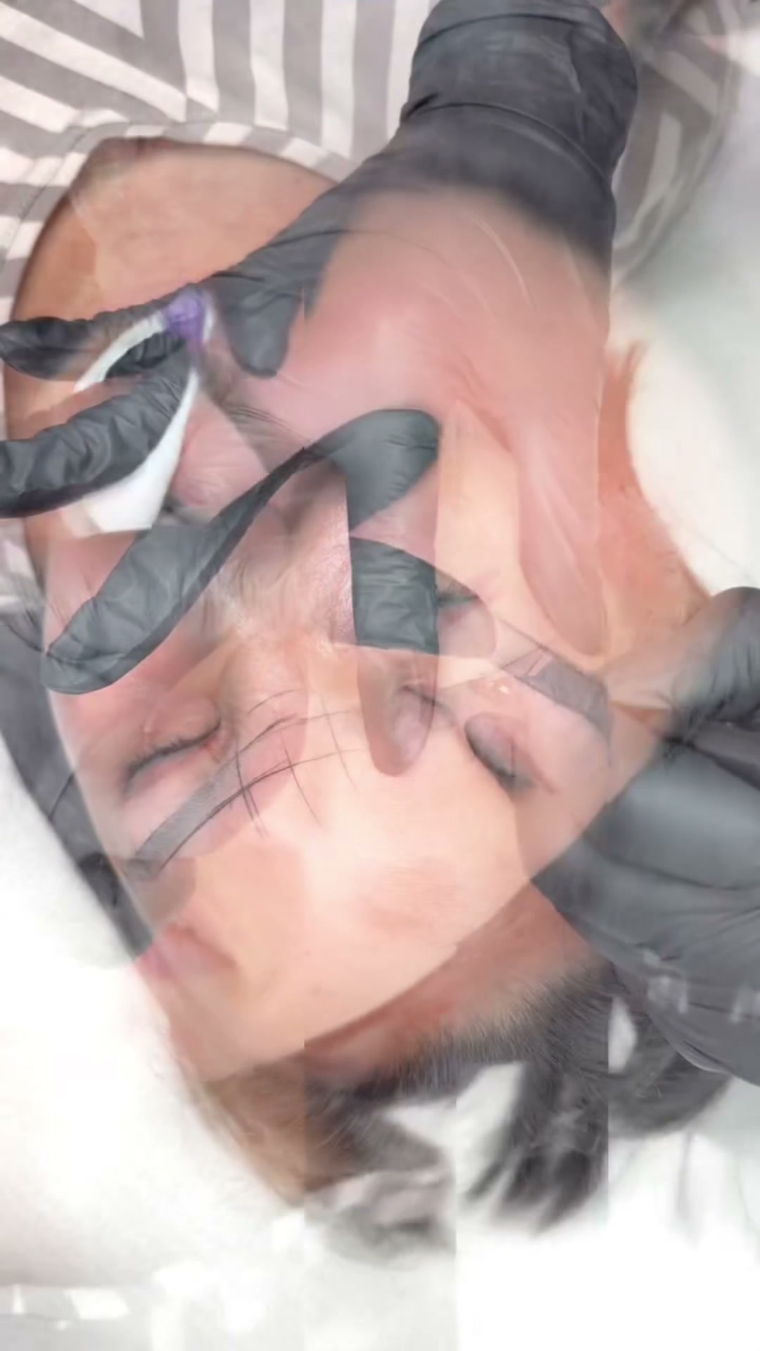 Före och efter microblading hos Lemoge Clinic